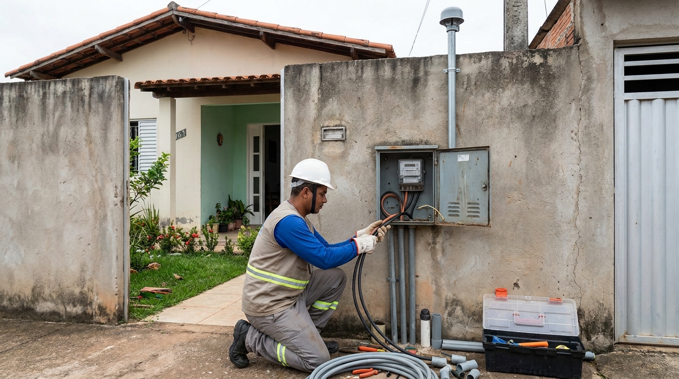 Instalacao de padrao de energia em Franca‑SP