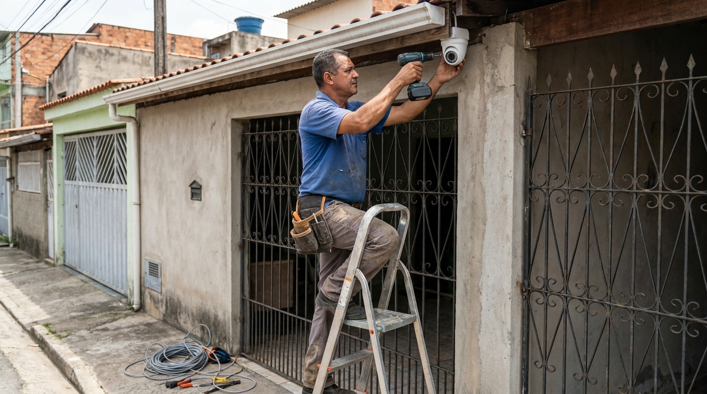 Instalacao de sistema de monitoramento em Franca‑SP